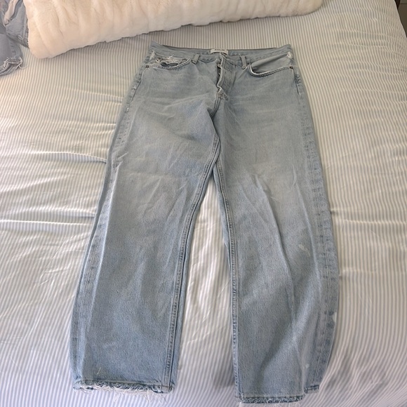 Agolde Faded Mom style jeans. - Picture 3 of 6